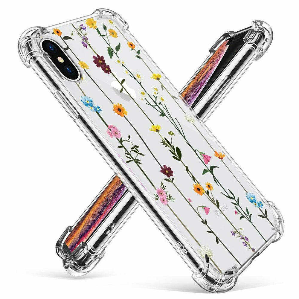 iPhone 11 Pro Max Xs Max XR 8 7 Plus Fashion Flower Cute Case Silicone TPU Women funnycasefunnycase For Apple iPhone X Flowering in wind 