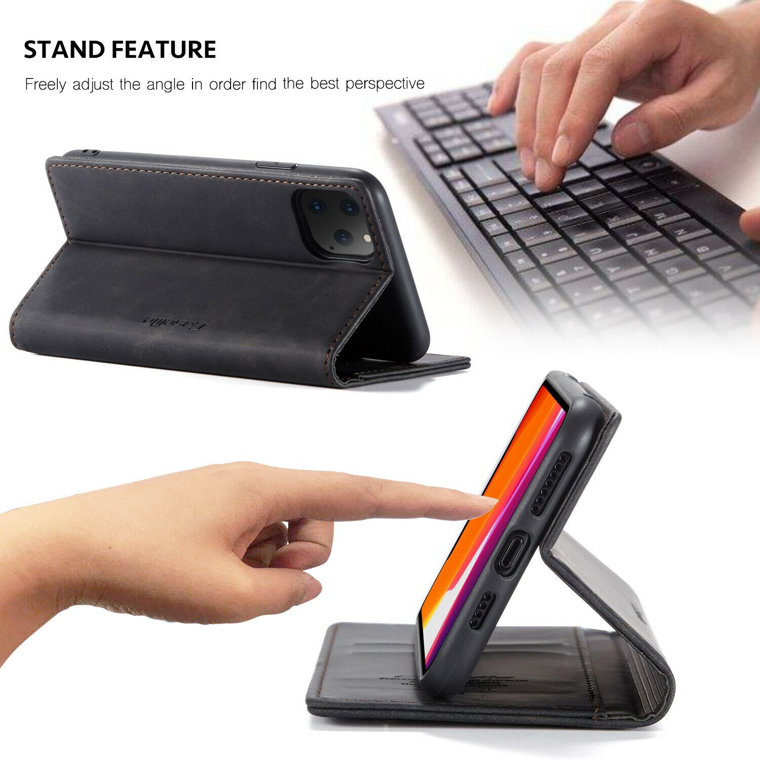 iPhone 11 Pro XS Max XR X 8 7 Plus Case Magnetic Leather Wallet Flip Stand Cover 2000eseller 