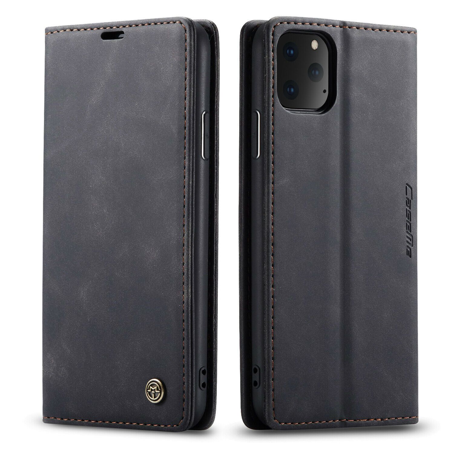 iPhone 11 Pro XS Max XR X 8 7 Plus Case Magnetic Leather Wallet Flip Stand Cover 2000eseller For Apple iPhone XS Max Black 