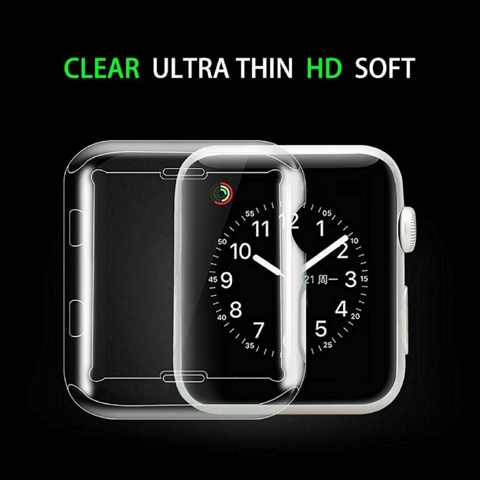 iWatch Apple Watch Series 5 4 3 2 TPU Screen protector Cover Case 38/40/42/44mm cellularworldus 