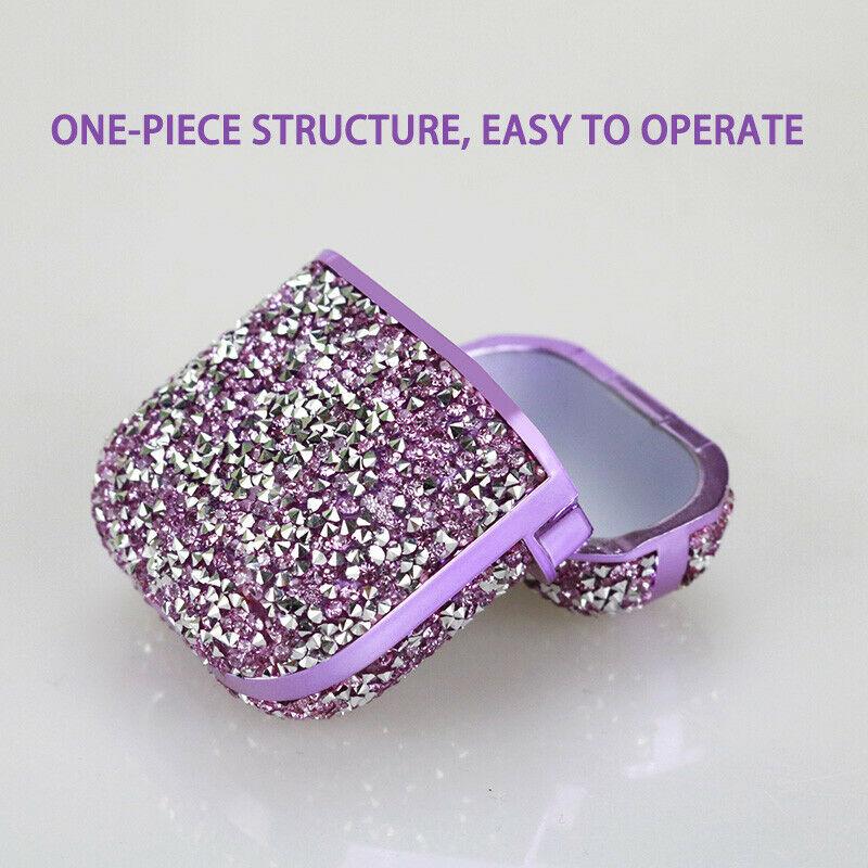 Keychain Charing Protective Case Bling Glitter Cover For Apple Airpods Pro/1/2 easyshops*easyshops* 