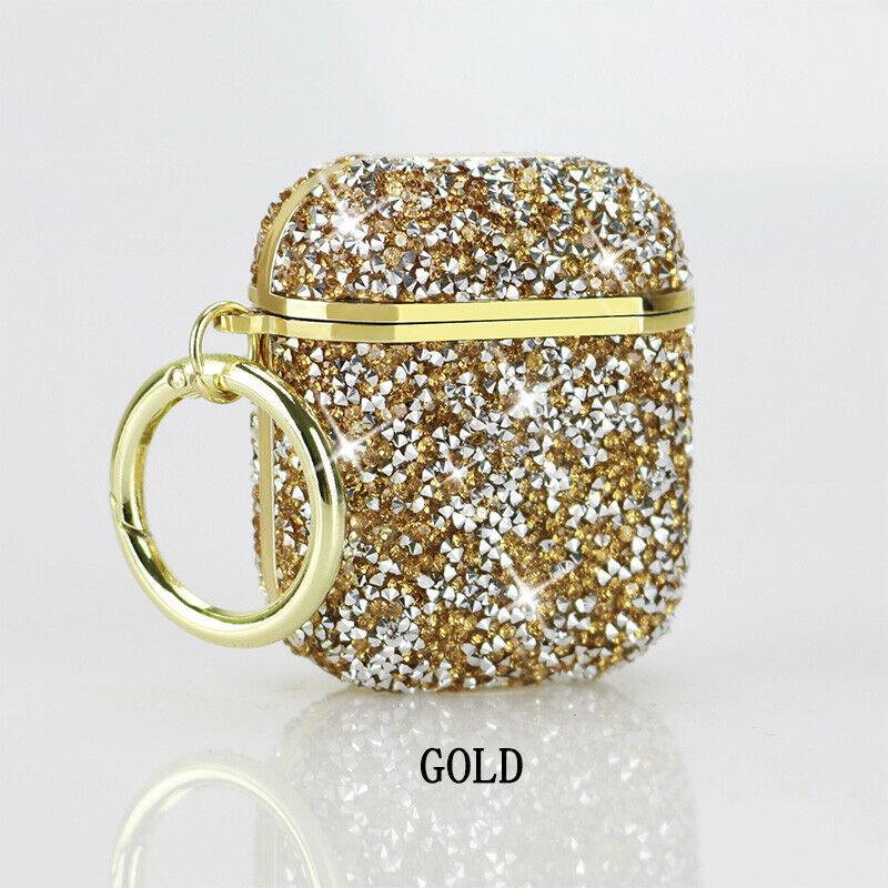 Keychain Charing Protective Case Bling Glitter Cover For Apple Airpods Pro/1/2 easyshops*easyshops* 