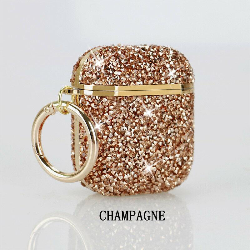 Keychain Charing Protective Case Bling Glitter Cover For Apple Airpods Pro/1/2 easyshops*easyshops* 