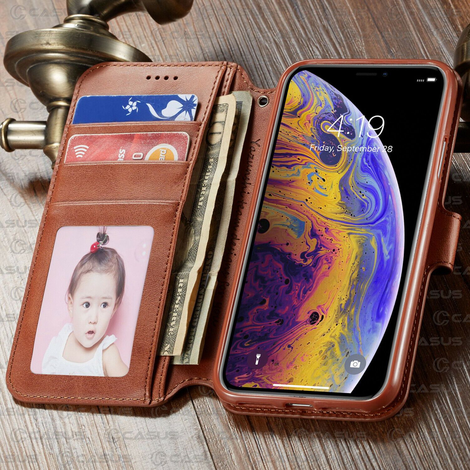 Leather Wallet Flip Card Holder Cover Case For iPhone 11 PRO MAX XR XS 8/6 Plus casuscasescasuscases 