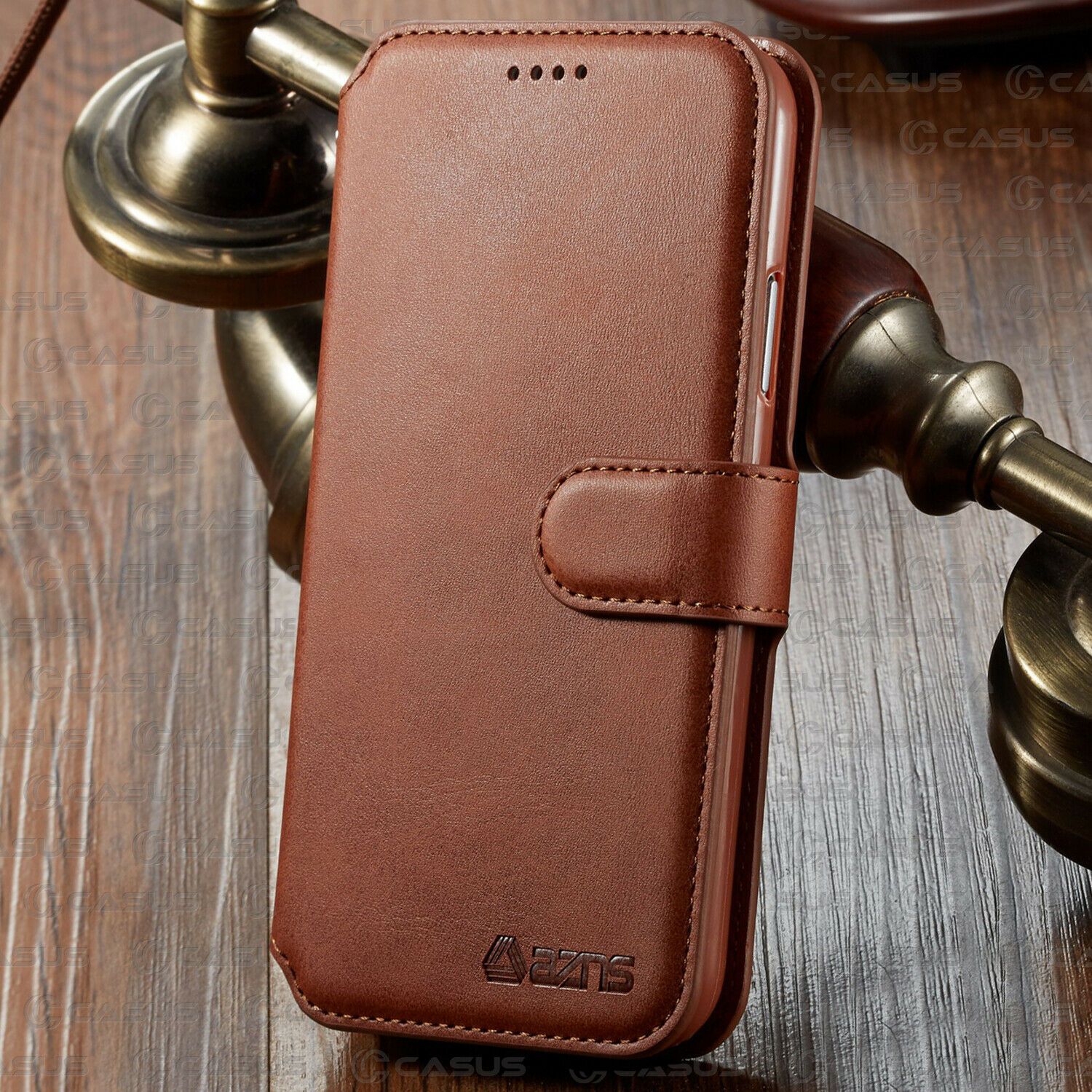 Leather Wallet Flip Card Holder Cover Case For iPhone 11 PRO MAX XR XS 8/6 Plus casuscasescasuscases For Apple iPhone 11 Brown 