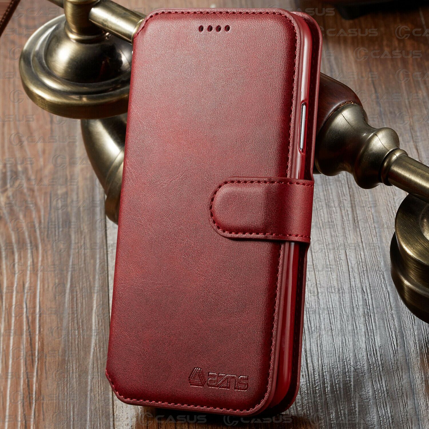 Leather Wallet Flip Card Holder Cover Case For iPhone 11 PRO MAX XR XS 8/6 Plus casuscasescasuscases For Apple iPhone 11 Red 