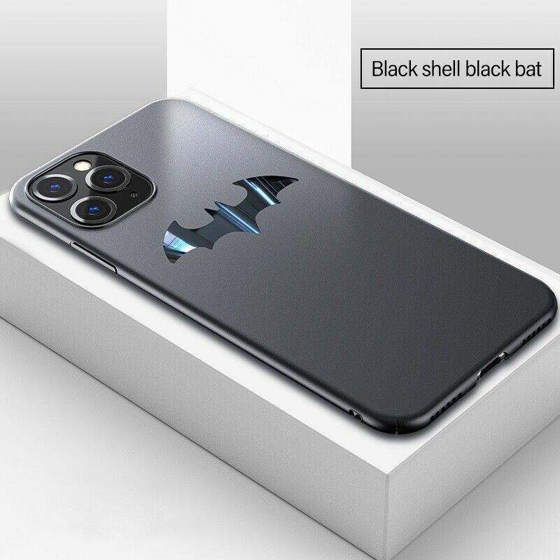 Luxury Ultra-thin Metal Batman Matte Case For iPhone 11 PRO MAX XR XS X 8 7 6 S best-store92 Black Case Black Bat For iPhone 11 Pro Max 
