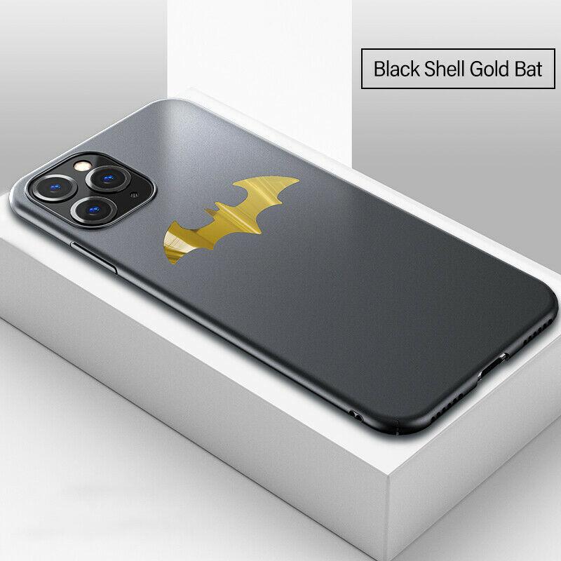 Luxury Ultra-thin Metal Batman Matte Case For iPhone 11 PRO MAX XR XS X 8 7 6 S best-store92 Black Case Gold Bat For iPhone 11 Pro Max 