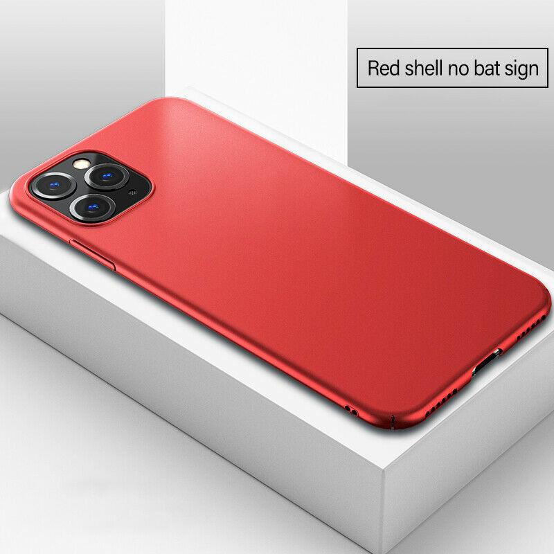 Luxury Ultra-thin Metal Batman Matte Case For iPhone 11 PRO MAX XR XS X 8 7 6 S best-store92 Red For iPhone 11 Pro Max 