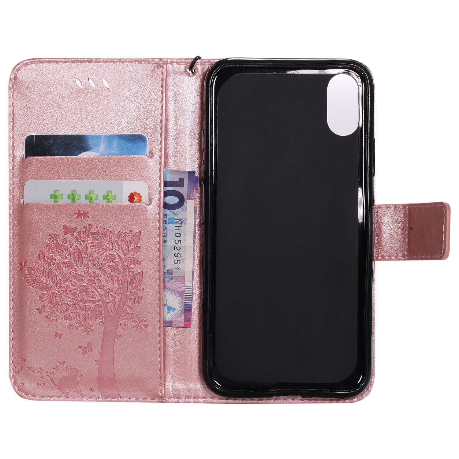 Magnetic Leather Wallet Case For iPhone 8 7 6s Plus X XS MAX XR Flip Cover Stand stekim-92 