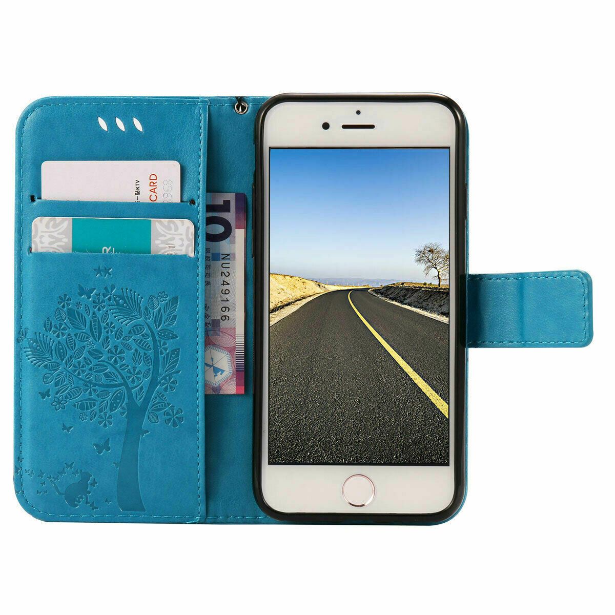 Magnetic Leather Wallet Case For iPhone 8 7 6s Plus X XS MAX XR Flip Cover Stand stekim-92 
