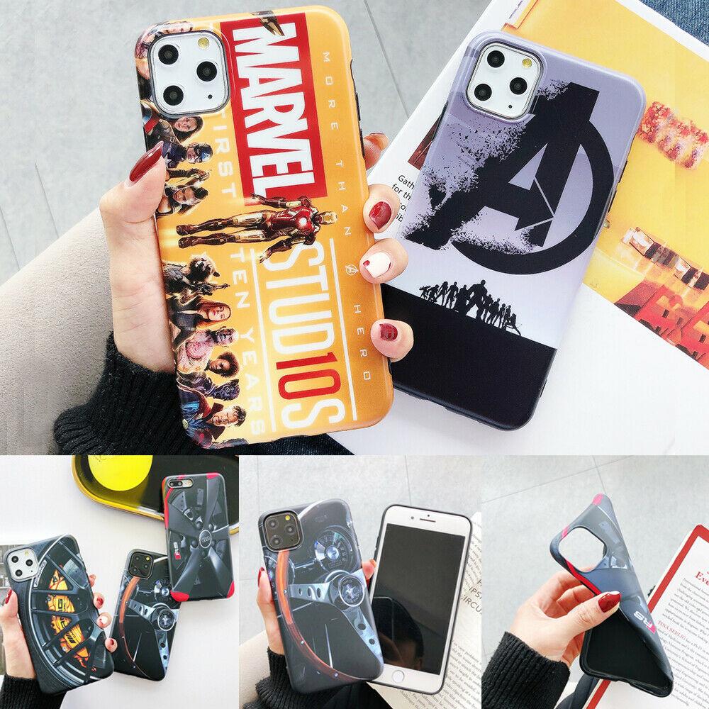 Man Cool Marvel Car Soft Slim Phone Case Cover For iPhone11Pro XsMax 6s 8Plus XR iPhone Cases AtlasCase 