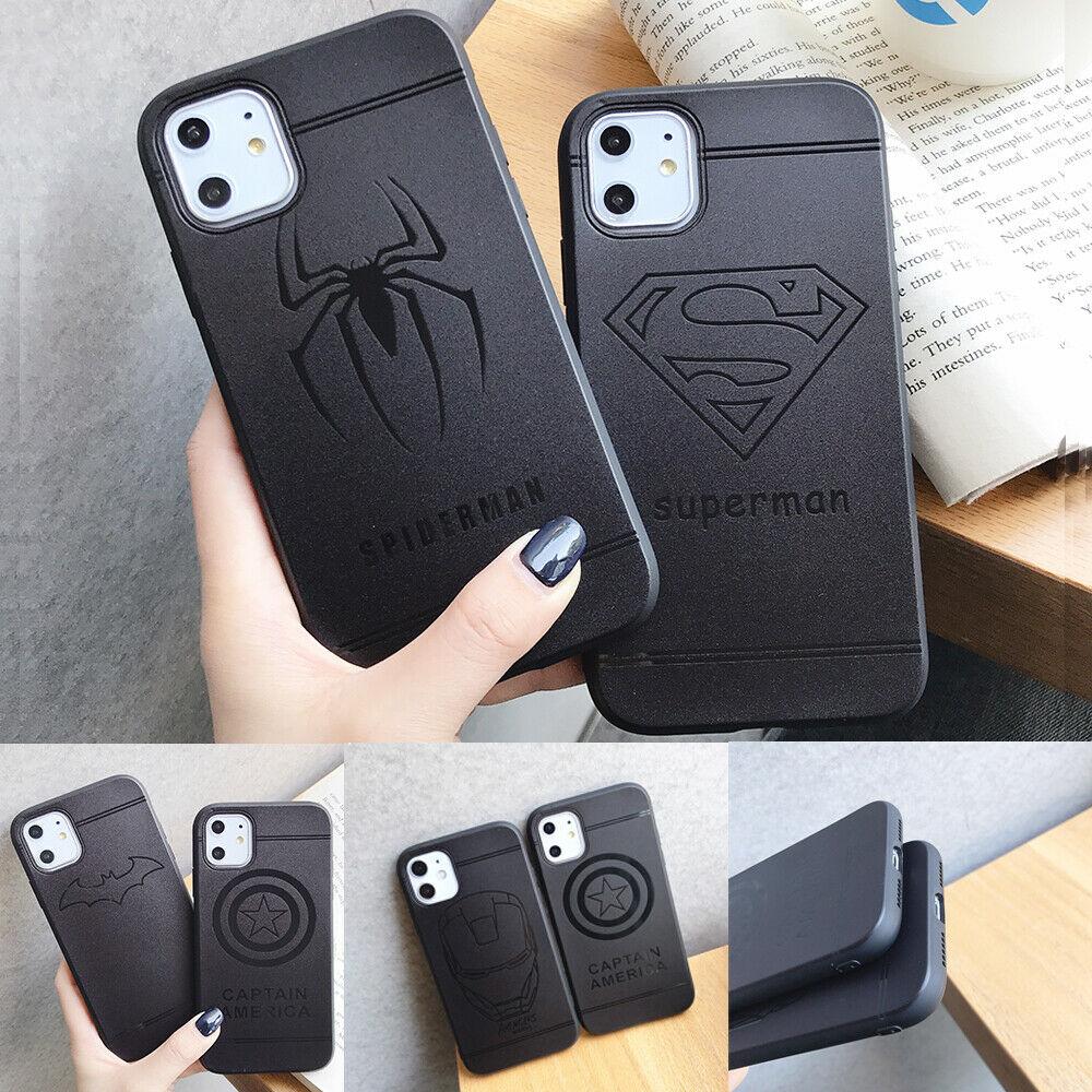 Man Marvel Spiderman Ironman Soft Phone Case Cover For iPhone11ProMax 8Plus XR iPhone Cases AtlasCase 