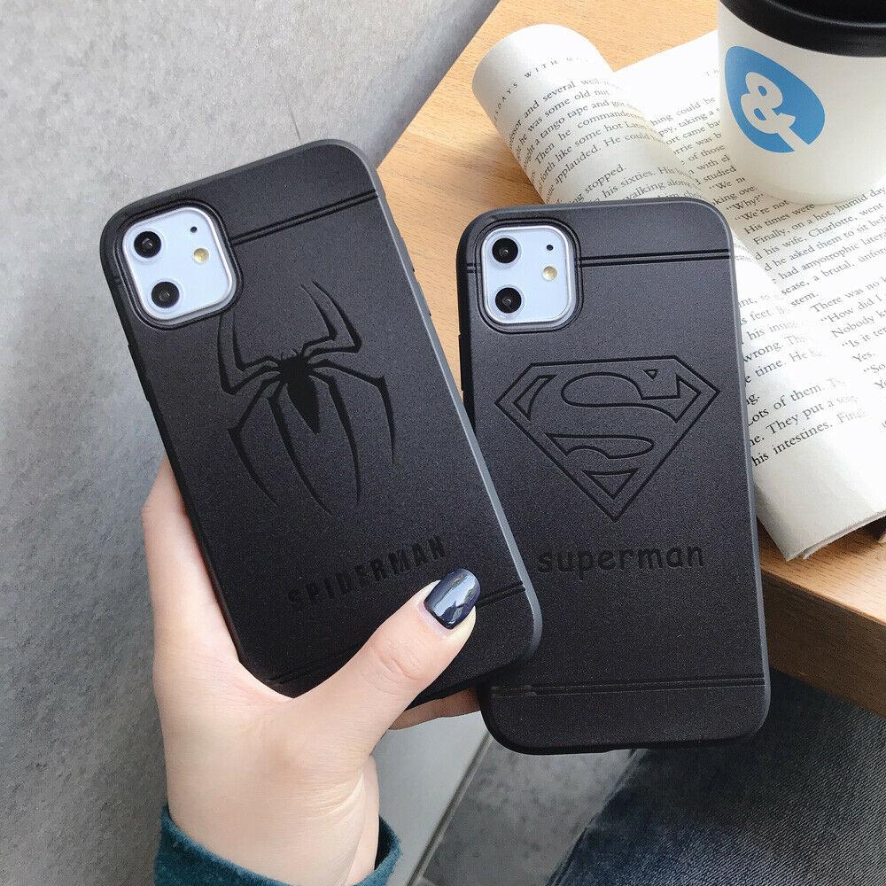 Man Marvel Spiderman Ironman Soft Phone Case Cover For iPhone11ProMax 8Plus XR iPhone Cases AtlasCase 
