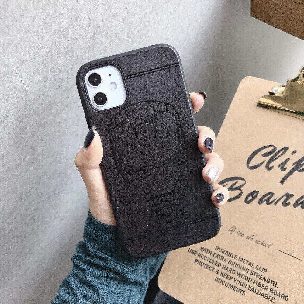 Man Marvel Spiderman Ironman Soft Phone Case Cover For iPhone11ProMax 8Plus XR iPhone Cases AtlasCase For iPhone 7/8 #5 
