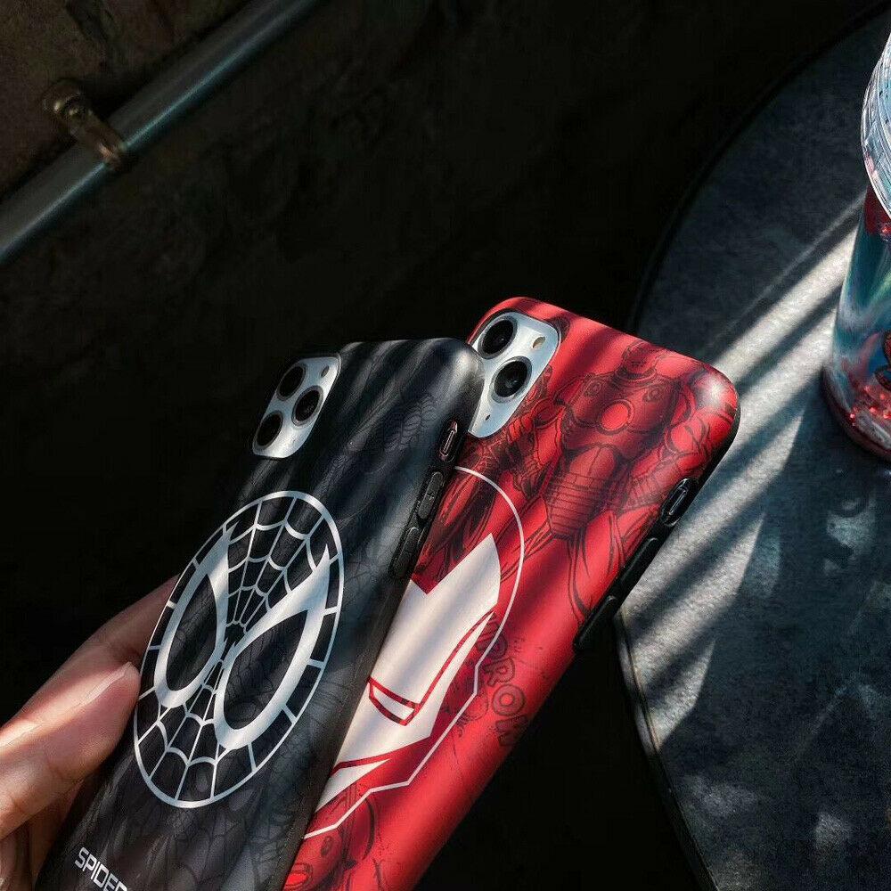 Marvel Spiderman Ironman Soft Phone Case Cover For iPhone11ProMax 6s 8Plus XR iPhone Cases AtlasCase 