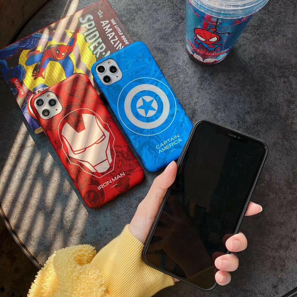 Marvel Spiderman Ironman Soft Phone Case Cover For iPhone11ProMax 6s 8Plus XR iPhone Cases AtlasCase 