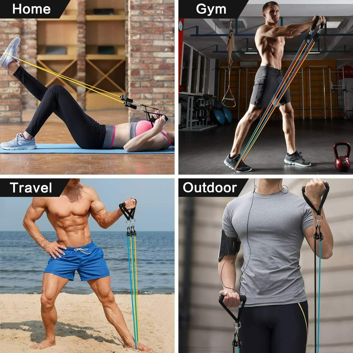 MULTI-EXERCISE RESISTANCE BANDS caracole86 