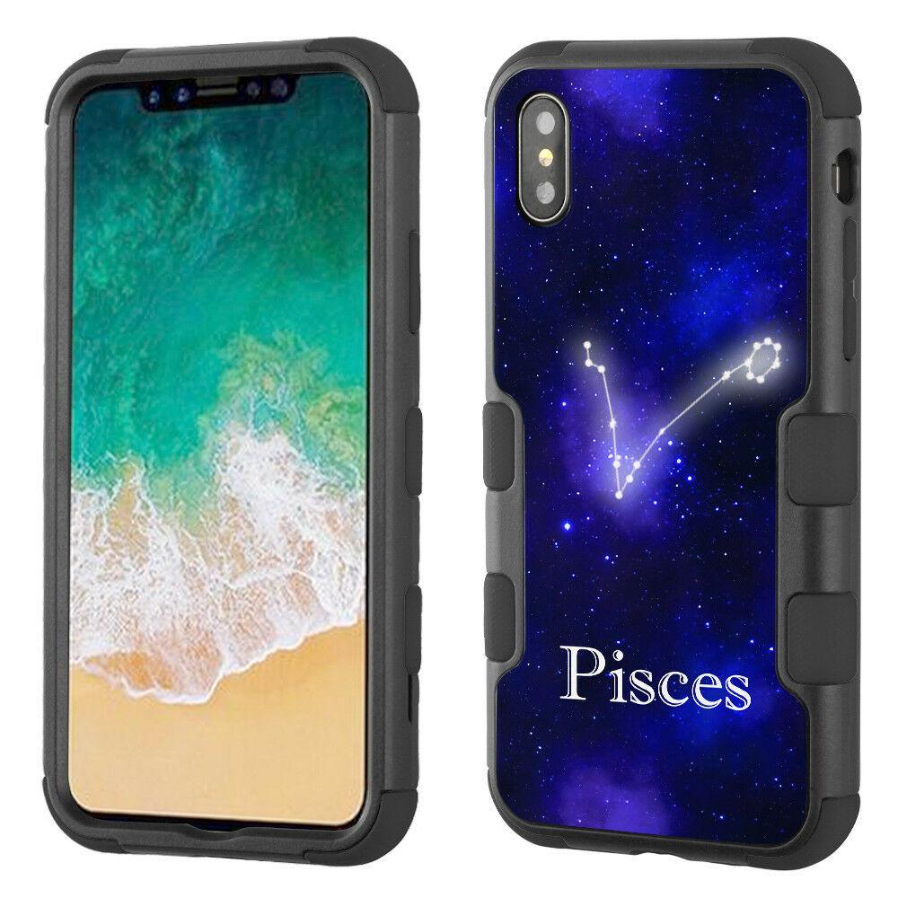 Multi Layered Hybrid Phone Case for Apple iPhone X iPhone Cases AtlasCase Pisces 