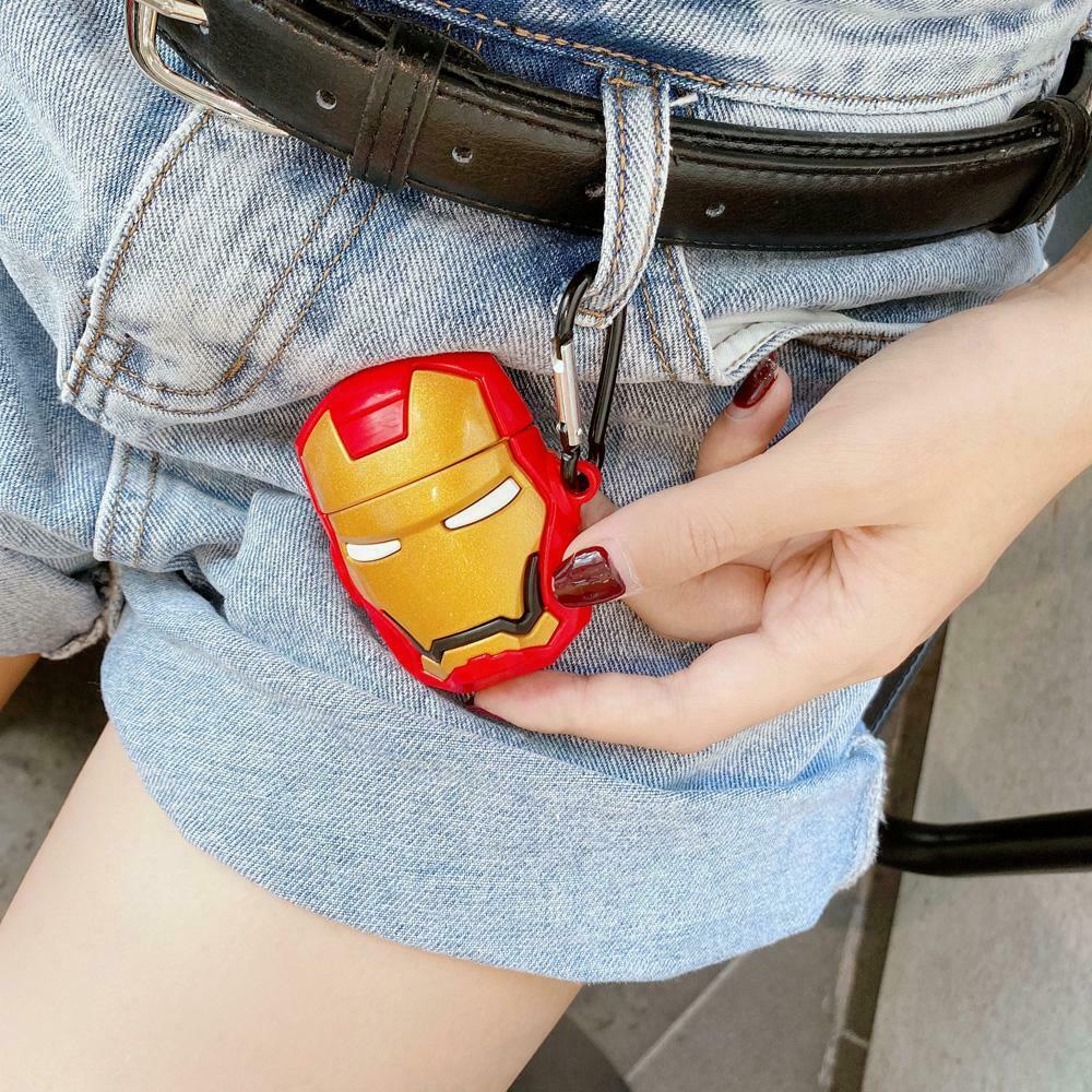 NEW 3D Cartoon Iron Man Batman Charging Earphone For Airpods Pro 1&2 Case Cover Airpods Case AtlasCase 