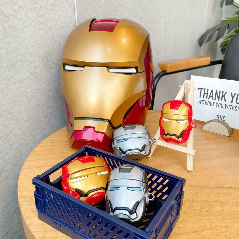 NEW 3D Cartoon Iron Man Batman Charging Earphone For Airpods Pro 1&2 Case Cover Airpods Case AtlasCase 