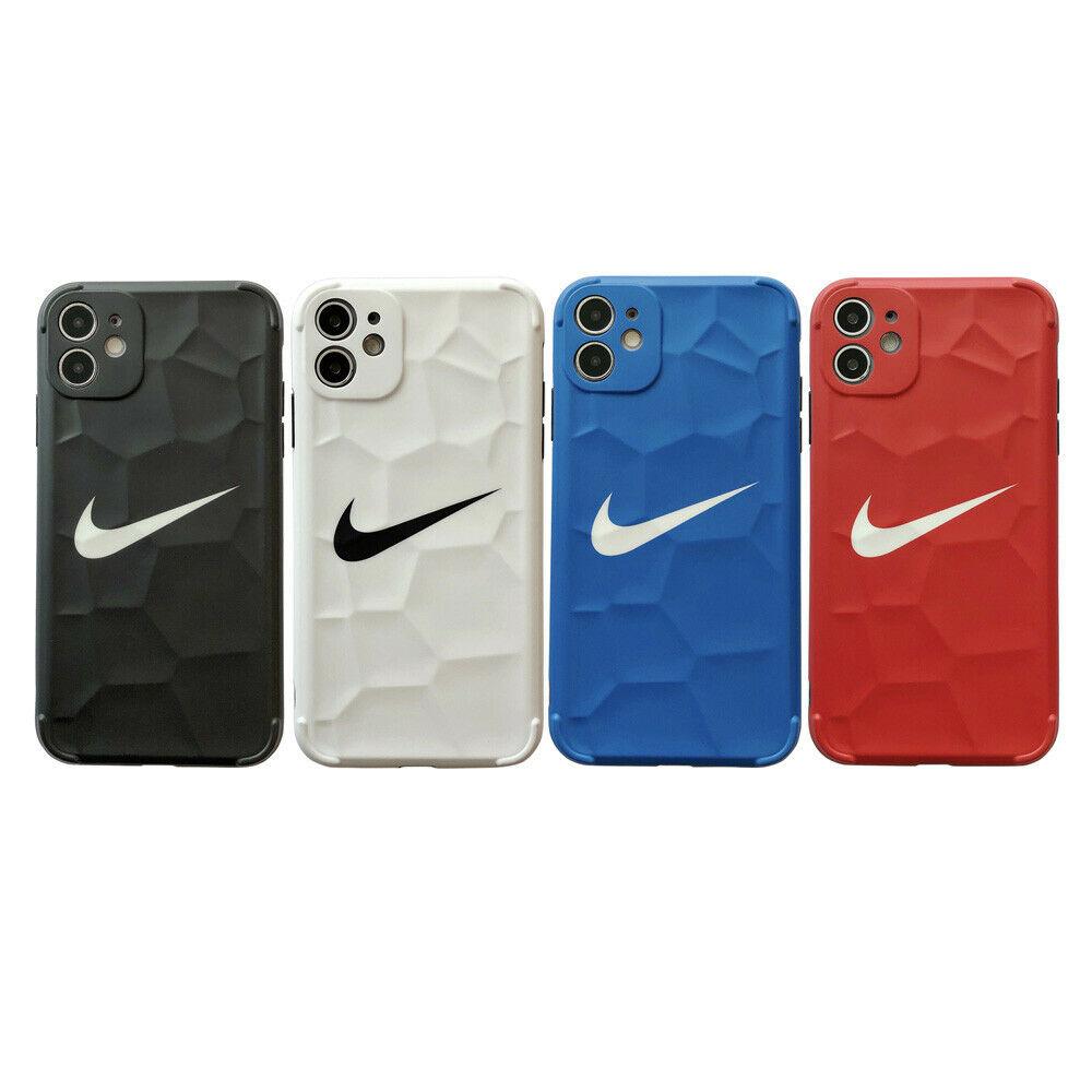Nike Logo Bump Rugged Plain Phone Case Cover For iPhone11Pro 7 8Plus XR XS Max X iPhone Cases AtlasCase 