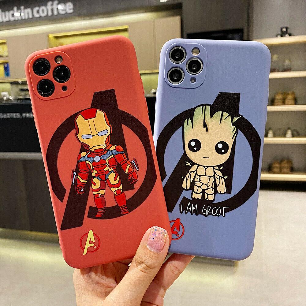 Phone Case Cartoon Super Hero Soft Cover For iPhone 11 Max X XR 7 8 Plus SE 2020 asmtank 