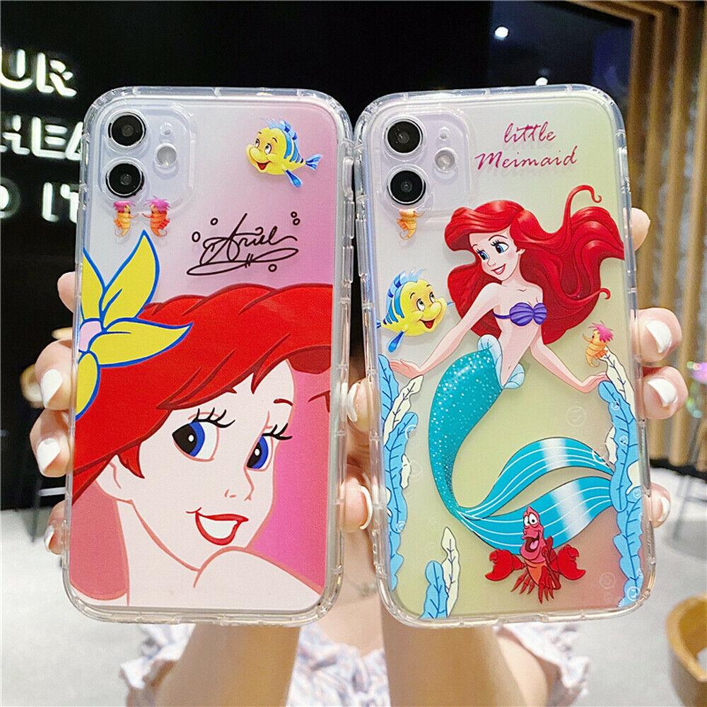 Phone Case Disney Mermaid Princess TPU For iPhone 11 Pro Max X XR Xs 7 8 SE 2020 tianshan666 