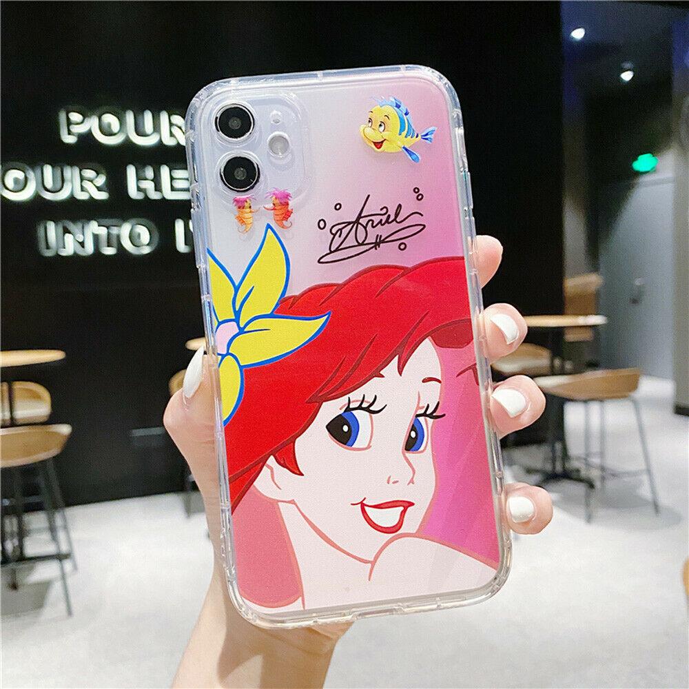 Phone Case Disney Mermaid Princess TPU For iPhone 11 Pro Max X XR Xs 7 8 SE 2020 tianshan666 