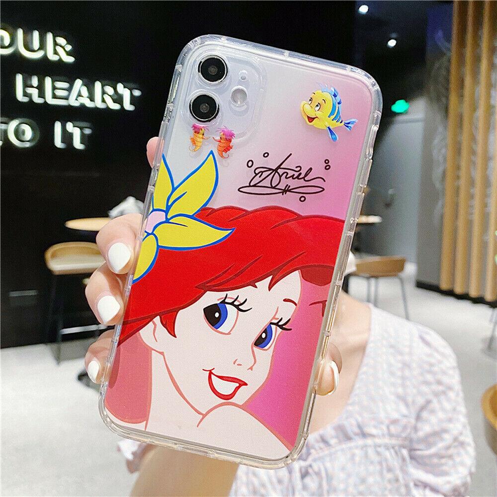 Phone Case Disney Mermaid Princess TPU For iPhone 11 Pro Max X XR Xs 7 8 SE 2020 tianshan666 For iPhone 7 / 8 #4 