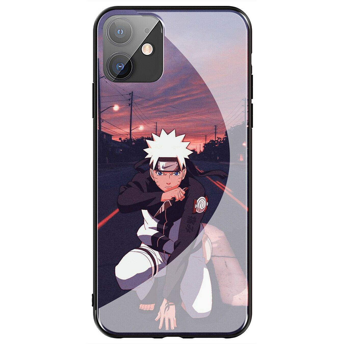 Sasuke NARUTO Akatsuki Glass Case for iPhone 11 Pro XR X XS Max 8 7 6 6s Plus + iPhone Cases AtlasCase 13 for iPhone 6/6S 