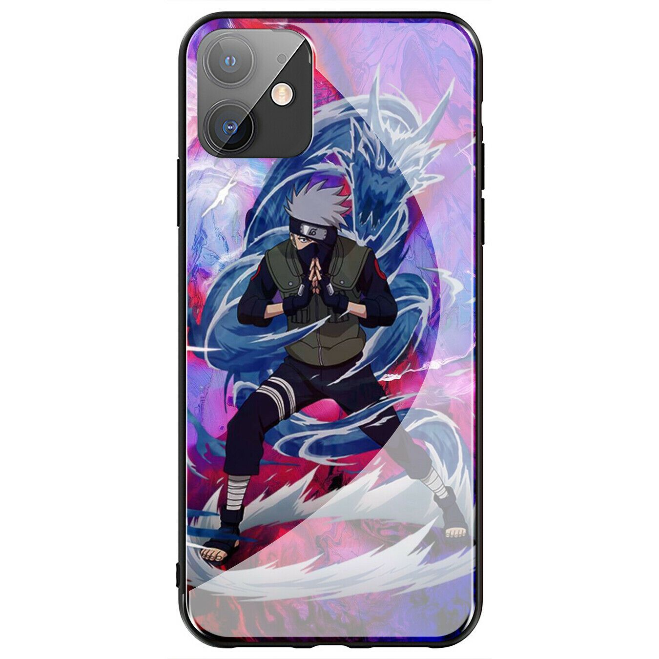 Sasuke NARUTO Akatsuki Glass Case for iPhone 11 Pro XR X XS Max 8 7 6 6s Plus + iPhone Cases AtlasCase 16 for iPhone 6/6S 