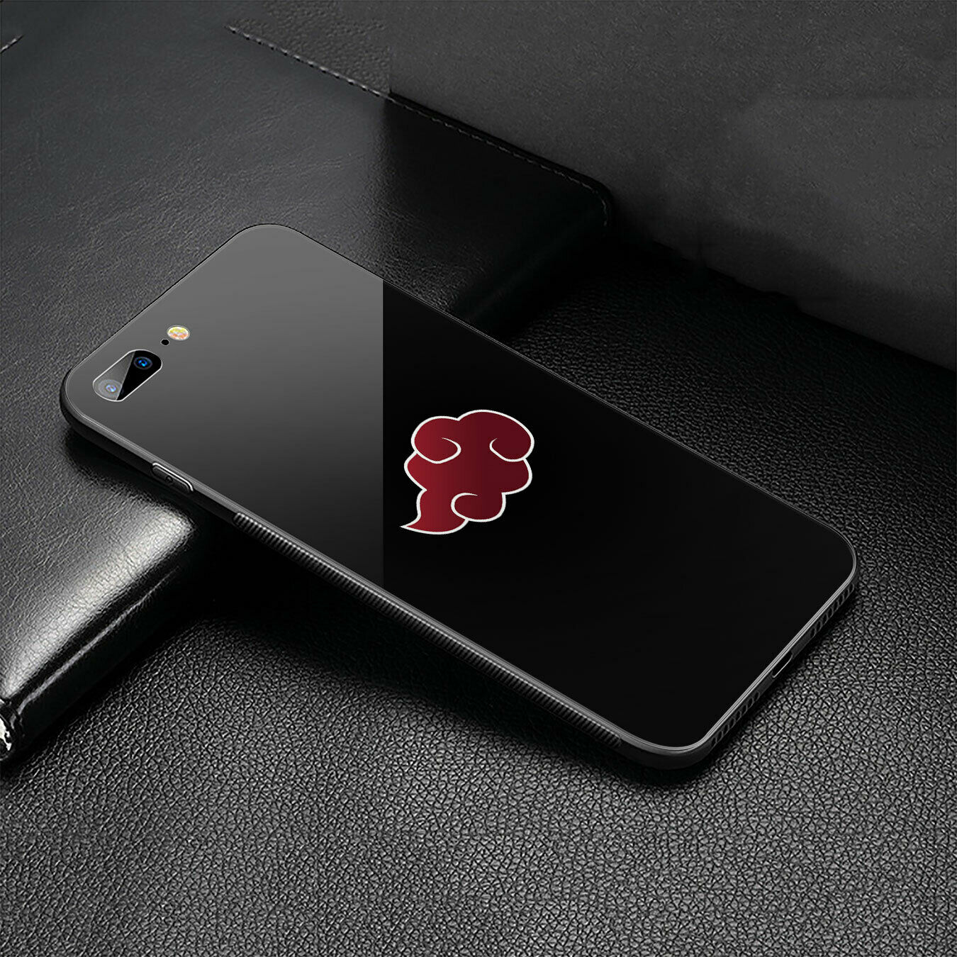 Sasuke NARUTO Akatsuki Glass Case for iPhone 11 Pro XR X XS Max 8 7 6 6s Plus + iPhone Cases AtlasCase 