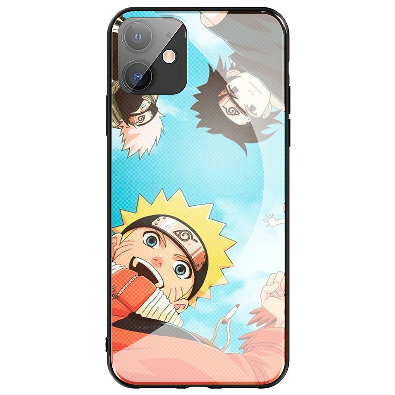 Sasuke NARUTO Akatsuki Glass Case for iPhone 11 Pro XR X XS Max 8 7 6 6s Plus + iPhone Cases AtlasCase 7 for iPhone 6/6S 