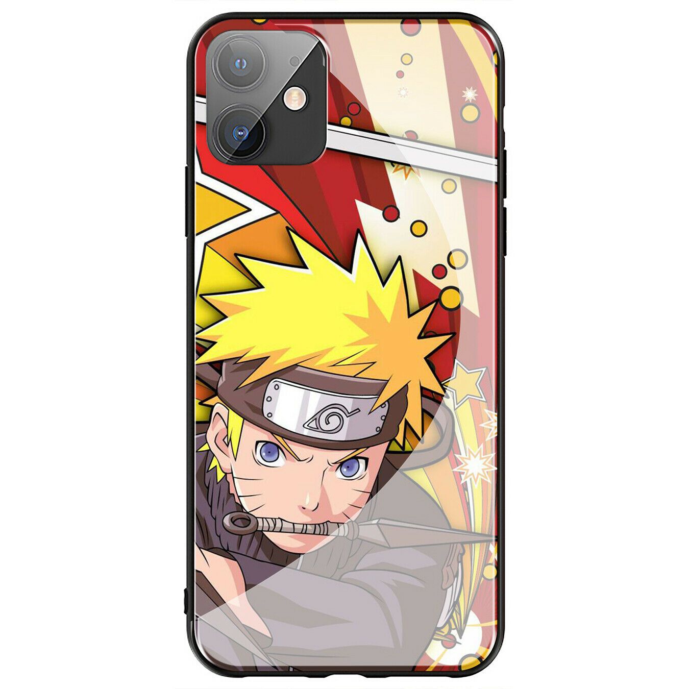 Sasuke NARUTO Akatsuki Glass Case for iPhone 11 Pro XR X XS Max 8 7 6 6s Plus + iPhone Cases AtlasCase 8 for iPhone 6/6S 