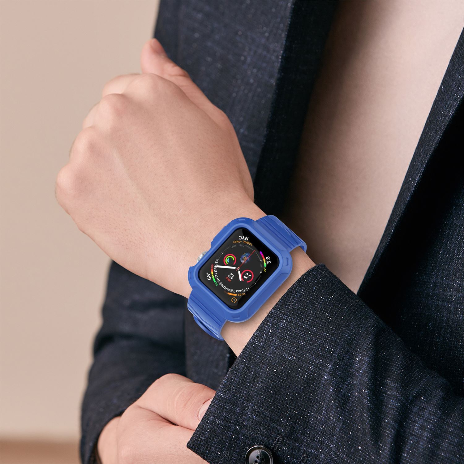 Silicone Sport Band Strap+Case for Apple Watch Series 5/4/3/2/1 42/38/40/44mm ebizware 