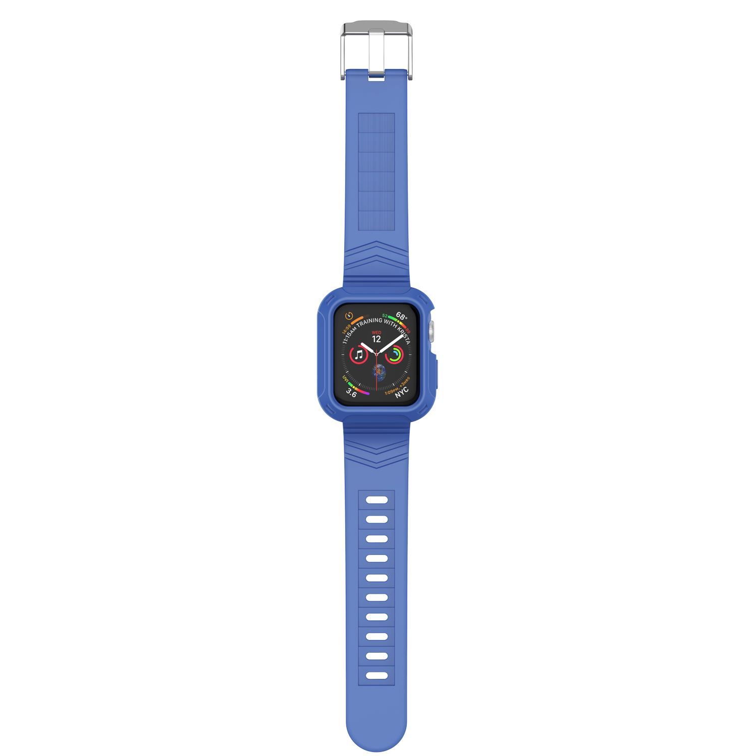 Silicone Sport Band Strap+Case for Apple Watch Series 5/4/3/2/1 42/38/40/44mm ebizware 