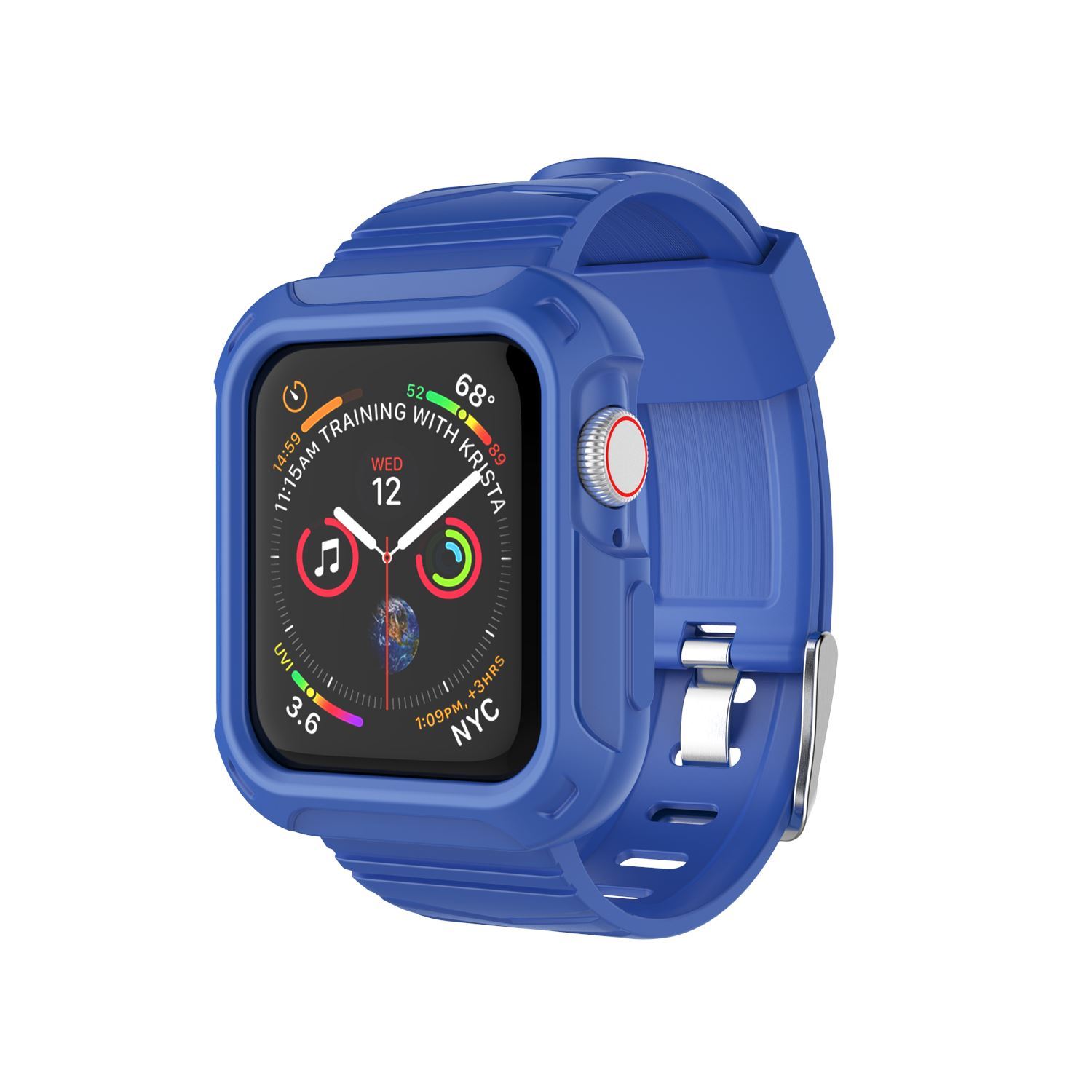 Silicone Sport Band Strap+Case for Apple Watch Series 5/4/3/2/1 42/38/40/44mm ebizware 