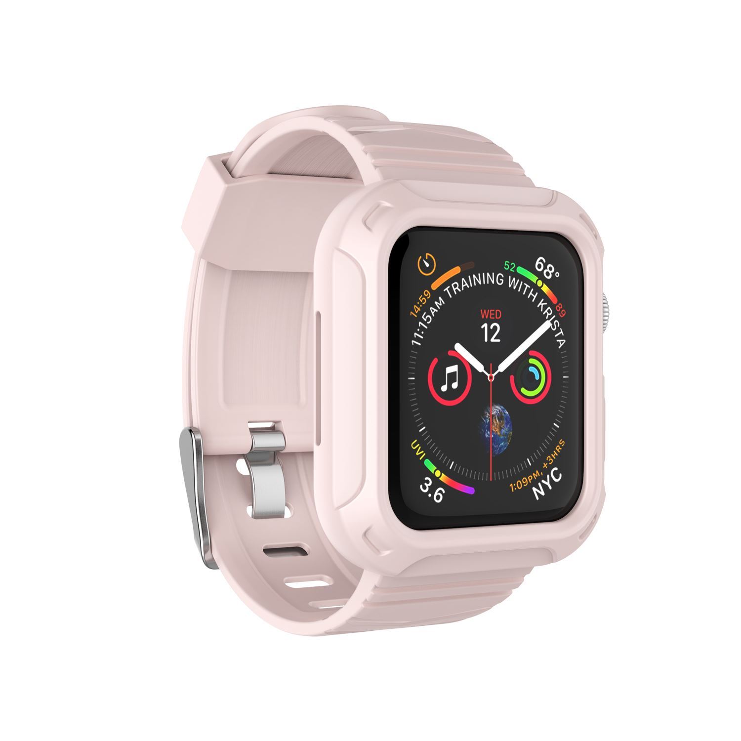 Silicone Sport Band Strap+Case for Apple Watch Series 5/4/3/2/1 42/38/40/44mm ebizware 
