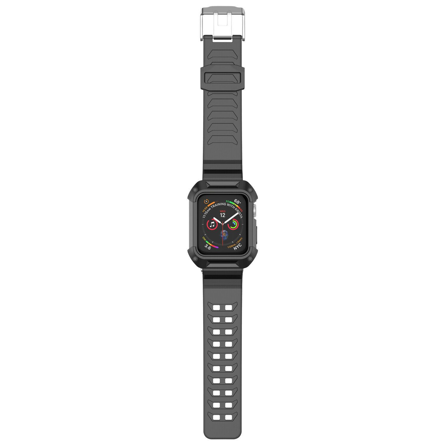 Silicone Sport Band Strap+Case for Apple Watch Series 5/4/3/2/1 42/38/40/44mm ebizware 