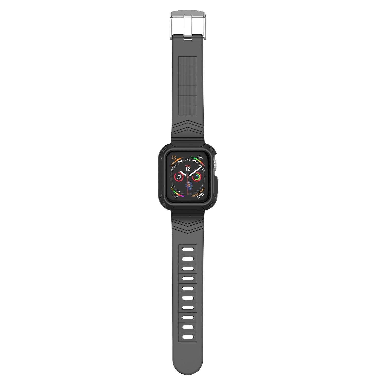Silicone Sport Band Strap+Case for Apple Watch Series 5/4/3/2/1 42/38/40/44mm ebizware 