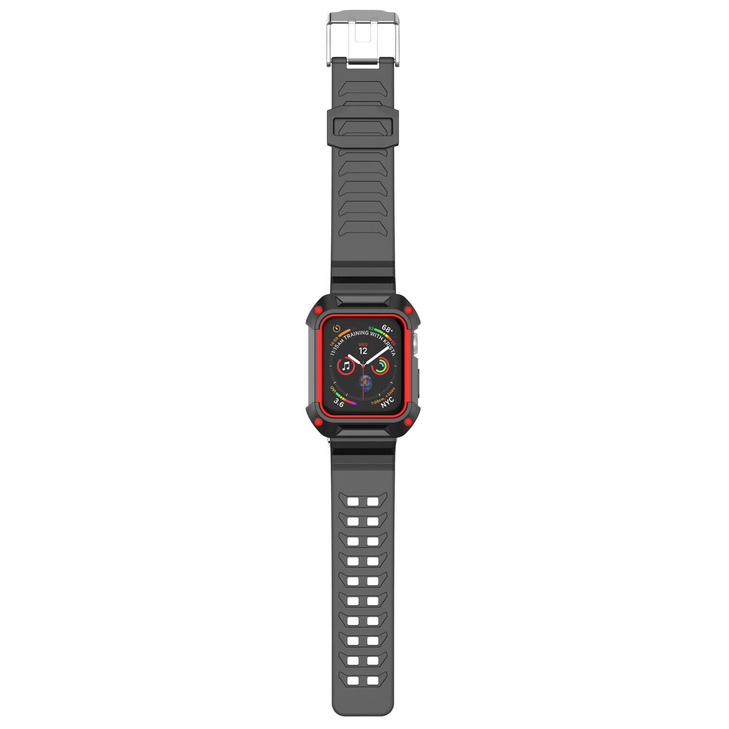 Silicone Sport Band Strap+Case for Apple Watch Series 5/4/3/2/1 42/38/40/44mm ebizware 