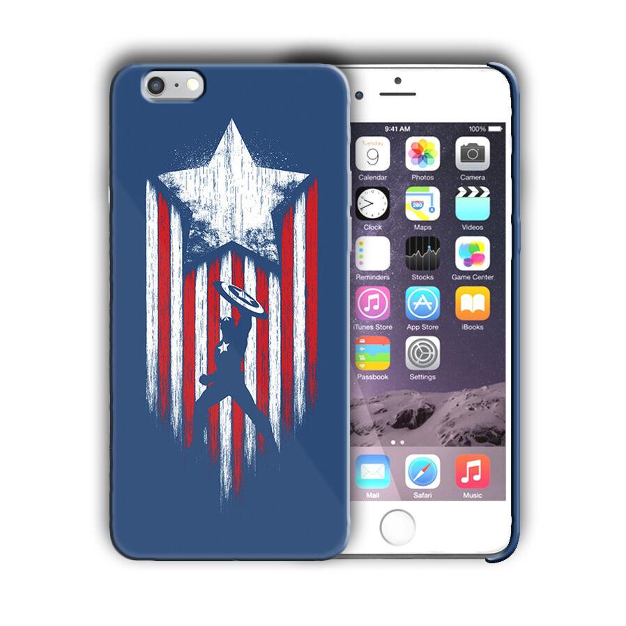 Super Hero Captain America Iphone 4s 5 SE 6 7 8 X XS Max XR 11 Pro Plus Case n6 caselegendcaselegend 