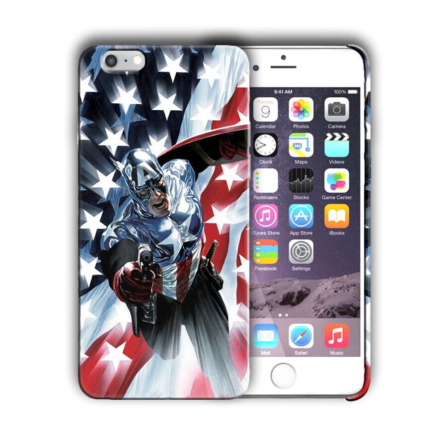 Super Hero Captain America Iphone 4s 5 SE 6 7 8 X XS Max XR 11 Pro Plus Case n8 caselegendcaselegend 